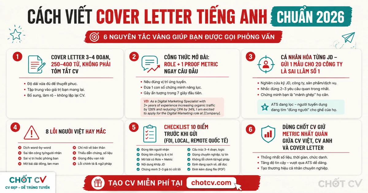How to Write a Professional English Cover Letter (2026)