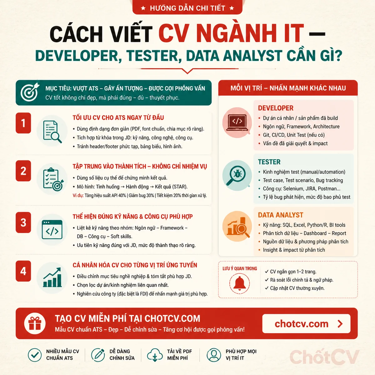 How to Write an IT CV — Developer, Tester, Data Analyst