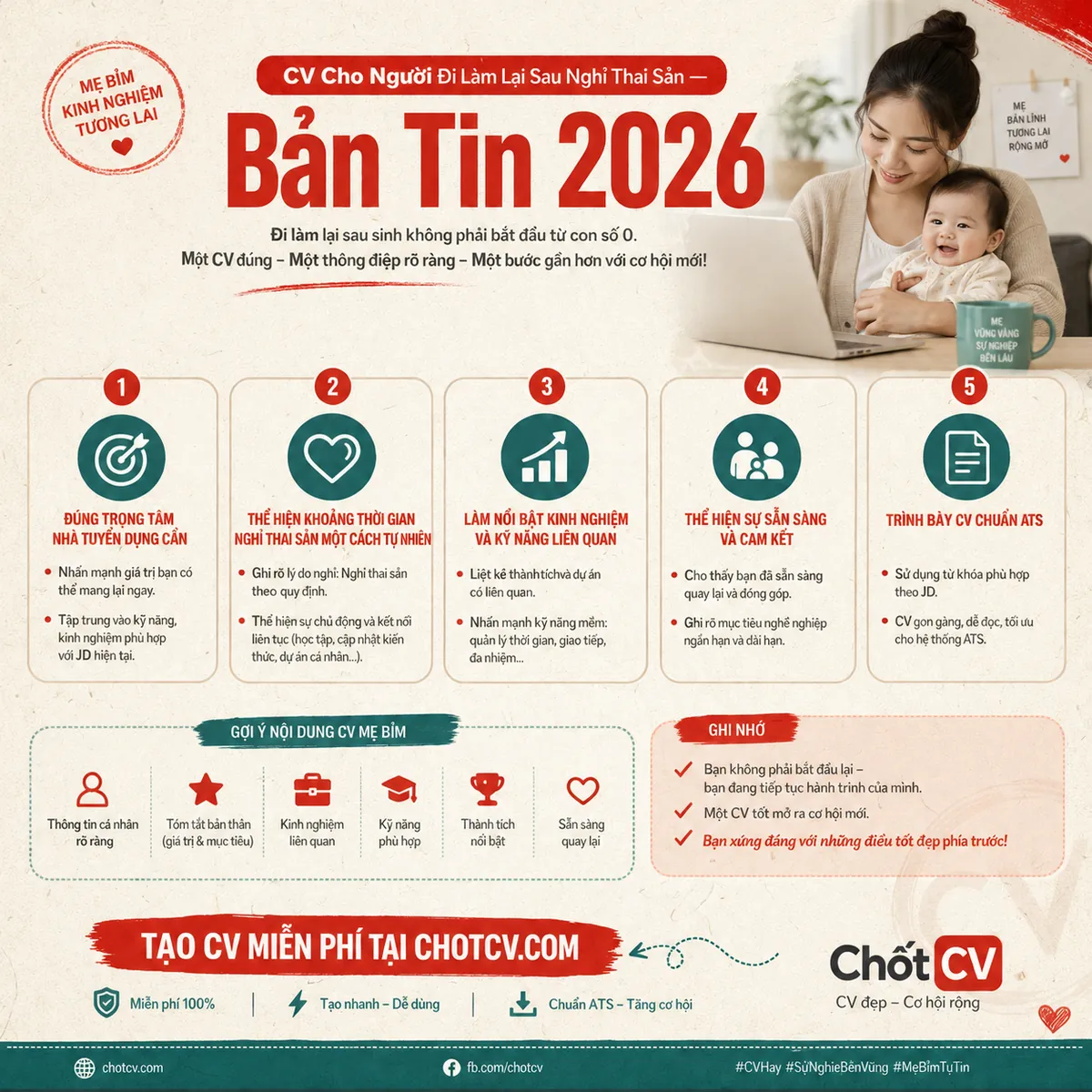 CV Guide for Returning to Work After Maternity Leave — 2026 Update