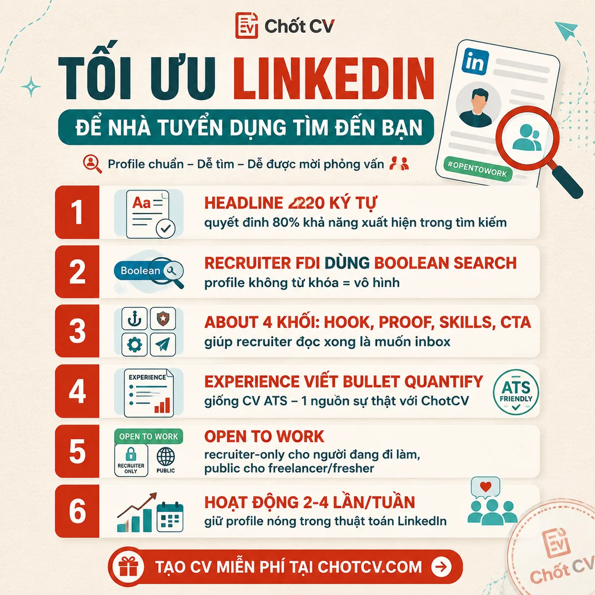Optimize LinkedIn So Recruiters Come to You